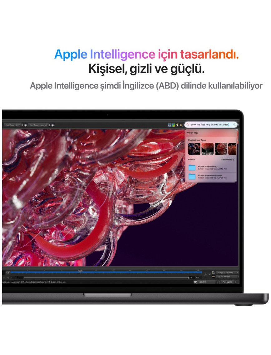 Apple MacBook Pro M4 Max 48GB 1TB SSD macOS 16" Taşınabilir Bilgisayar Uzay Siyahı MX313TU/A
